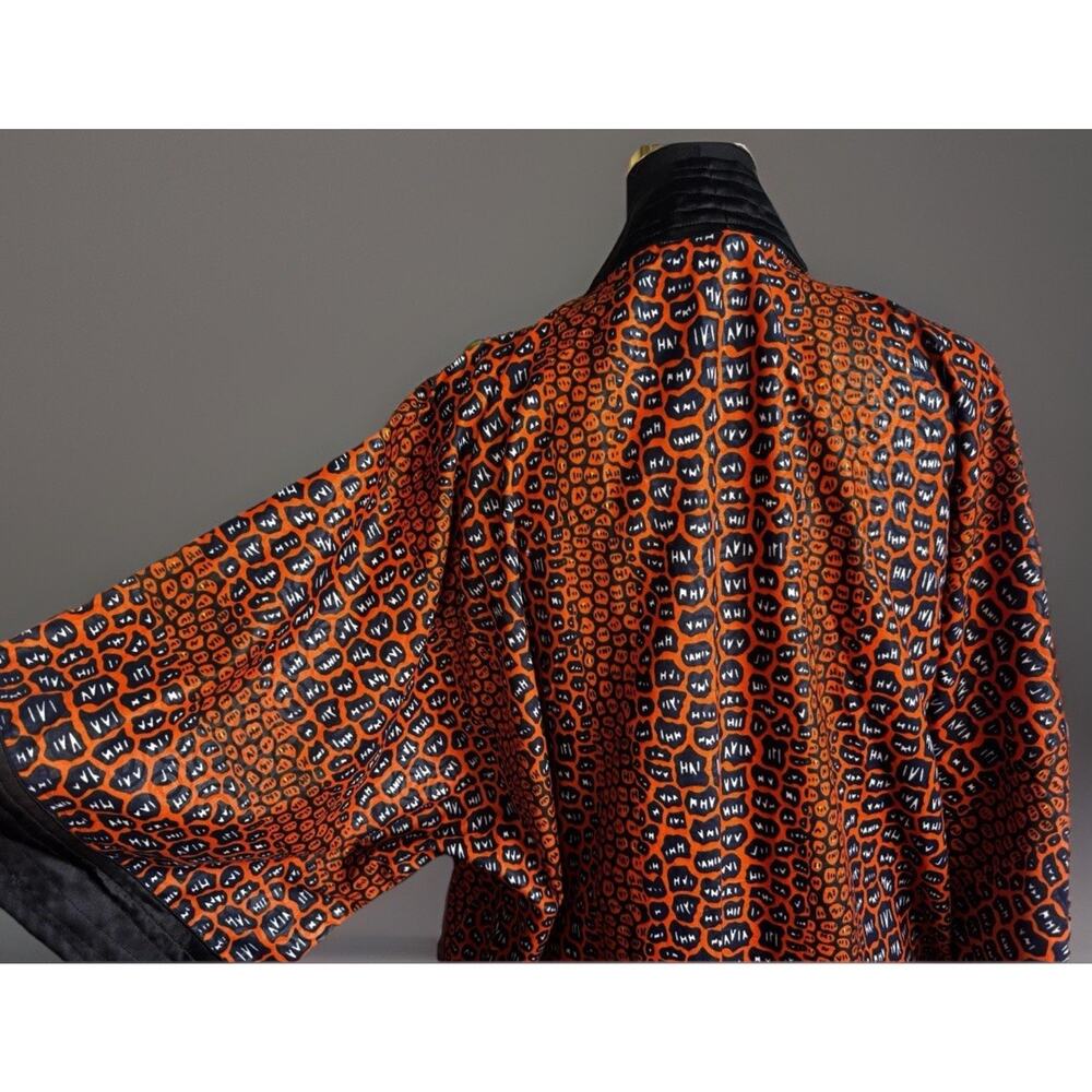 African Print Kimono Style Duster Bold Statement Piece | Boho Vibe | Ungendered - Picture 16 of 16
